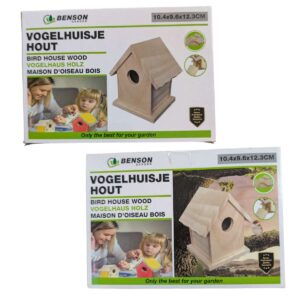 Houten vogelhuisje knutselpakket