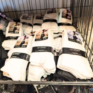 Partij Katoenen witte damessokken 4-pack voor Markt en Handel