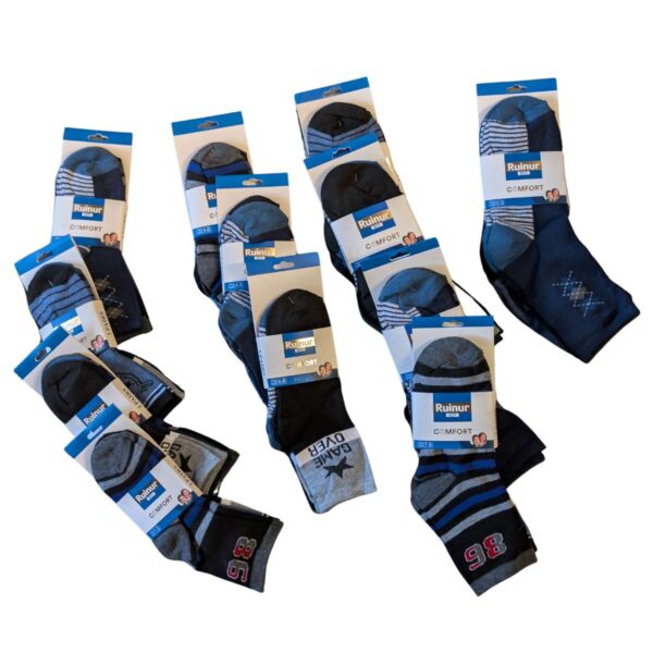 Partij stoere Jongenssokken 3-pack voor Markt en Handel