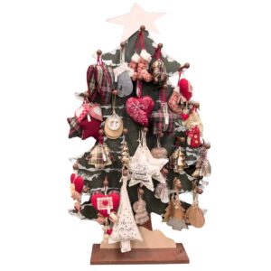 Partij Kerst Decoratiehangers aan houten Kerstboom voor Markt en Handel