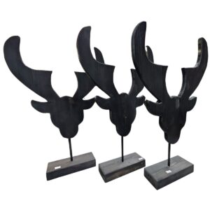 Partij houten Eland op voor Markt en Handel