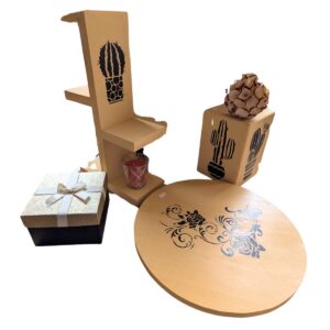 Handgemaakte houten Decoratie pakket