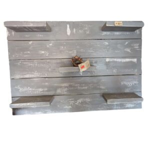 Houten Wandbord grijs 100 x 70cm.