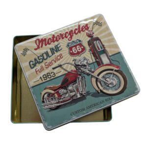 Bewaarblik Retro Tin Motor