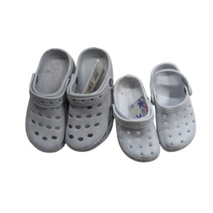Partij Kinder Tuinklompjes wit en grijs voor Markt en Handel