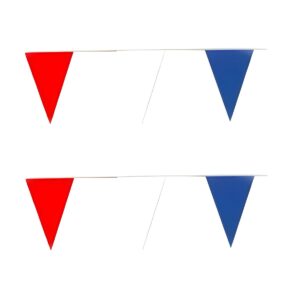 Vlaggenlijn rood, wit, blauw