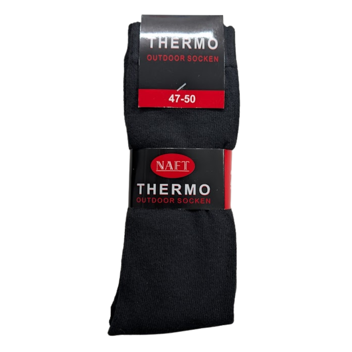 NAFT Thermo Outdoor Socken zwart 6 paar 47/50