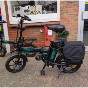 Hitway Elektrische opvouwbare fiets met fietstas